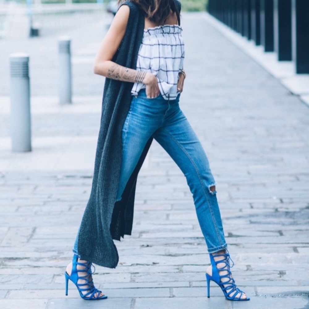 Zara Lace Up Heels - Picture 2 of 6